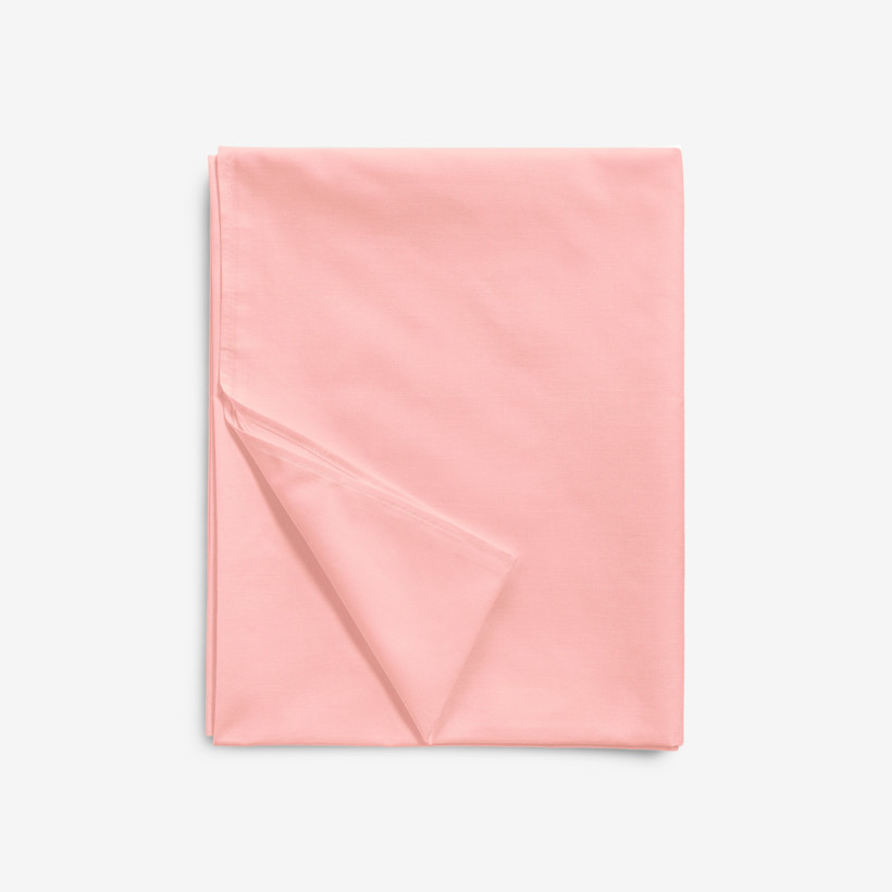 Cearceaf de pat din bumbac, prelată - roz pastel