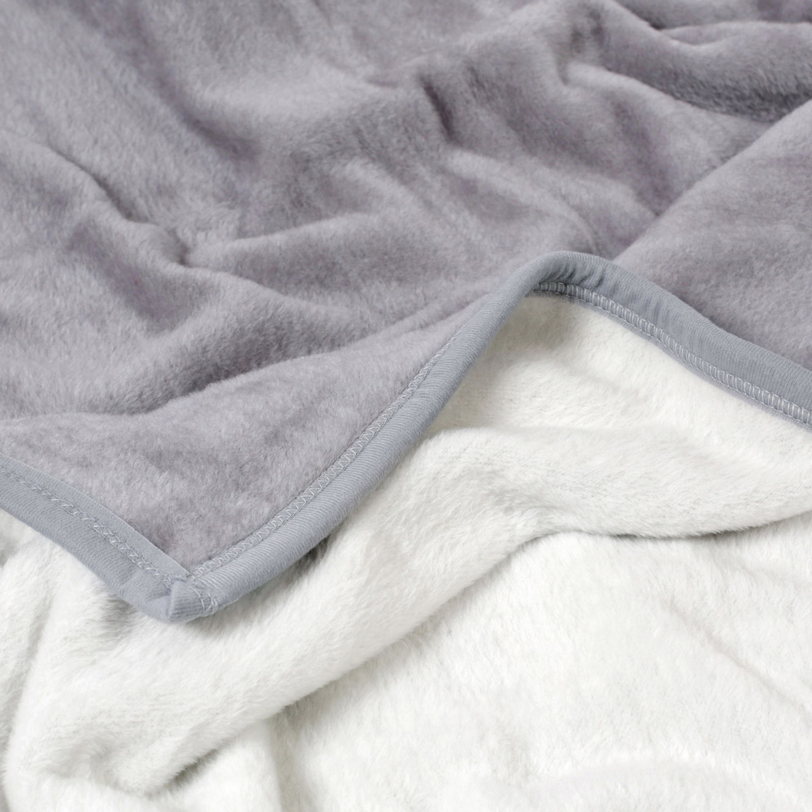 Pătură din acril de calitate - gri/alb