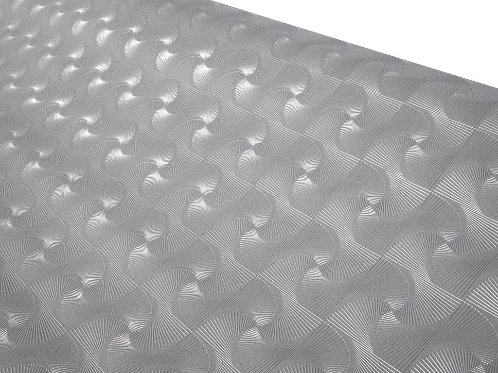 Față de masă din PVC cu textil - imitație crom