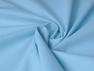 Tesături din bumbac 100% de o singură culoare - albastru - lătime 145 cm