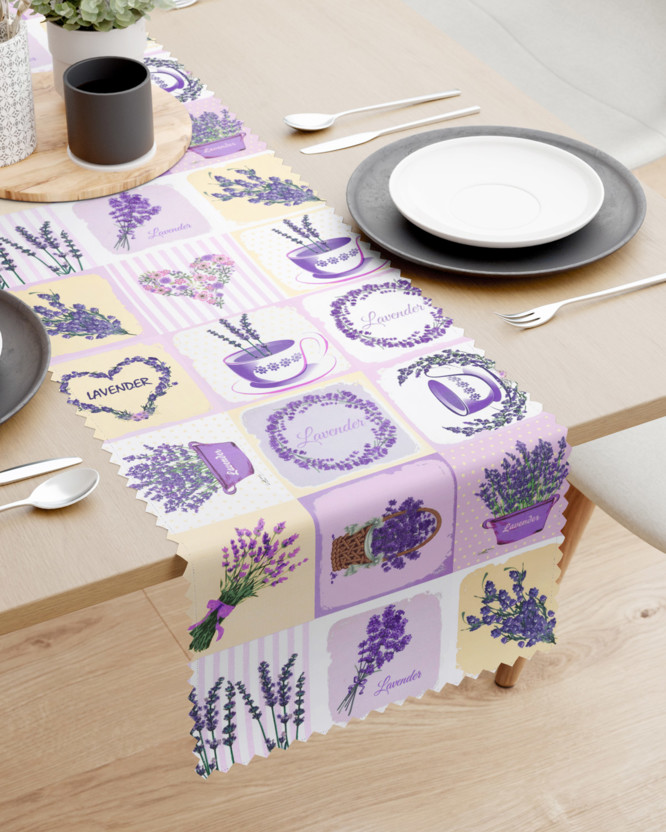 Napron de masă teflonat - decorațiuni cu lavandă