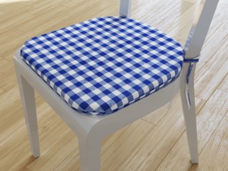 Pernă pentru scaun rotundă decorativă 39x37cm - MENORCA - model 009