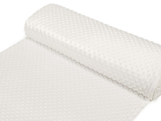 Tesături din polyester MINKY - cream - lătime 150 cm