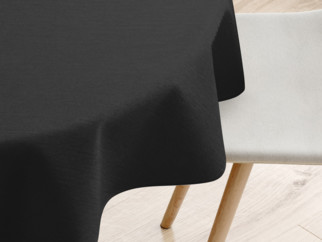 Față de masă decorativă LONETA - negru - rotundă