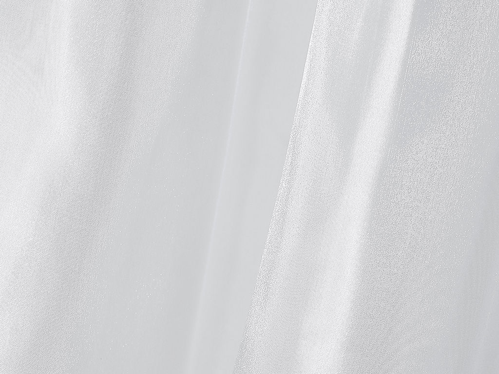 Organza netedă alb perlat, fără model - la metru