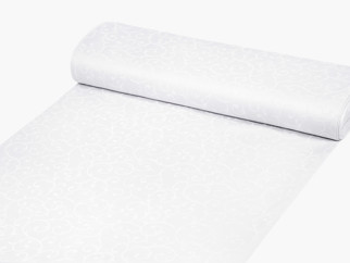 Țesătură decorativă cu strat teflonat - desen alb - lățime 160 cm