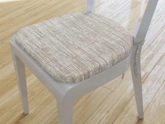 Pernă pentru scaun rotundă decorativă 39x37cm - VERONA - tigrat striat