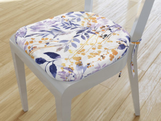 Pernă pentru scaun rotundă decorativă 39x37 cm - LONETA - model 389