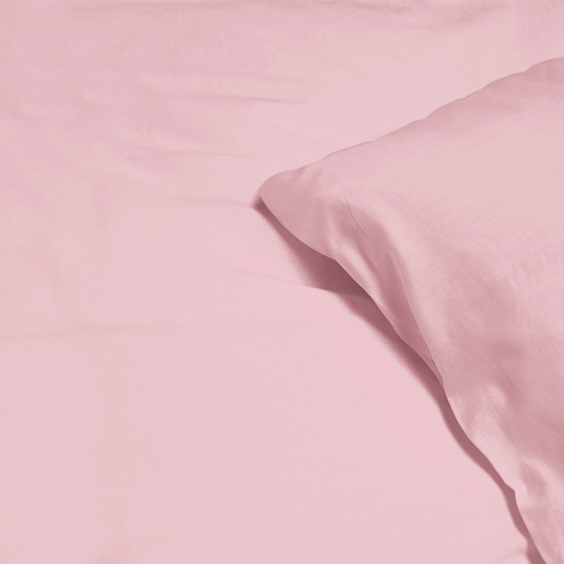 Lenjerie de pat de lux din bumbac satinat - roz vechi