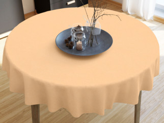 Față de masă decorativă LONETA - pudru orangiu - rotundă