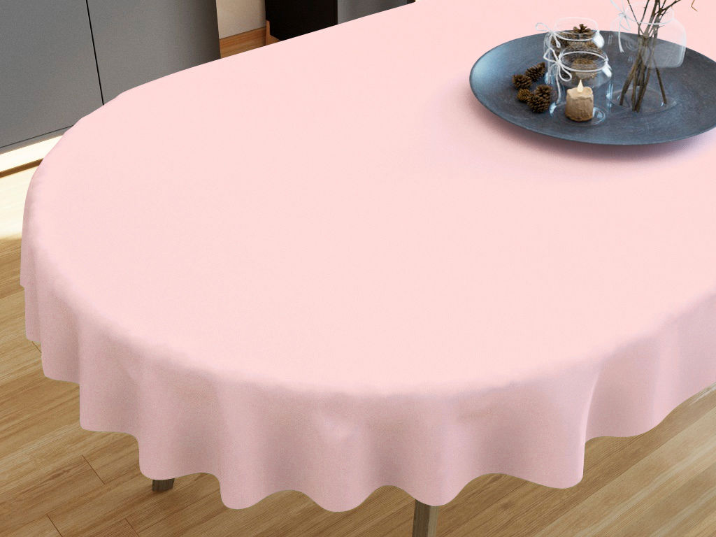 Față de masă decorativă  LONETA - roz - ovală starý