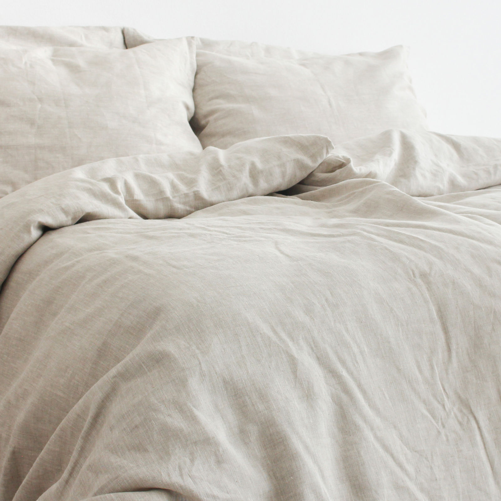 Lenjerie de pat exclusivă din in - bej natural