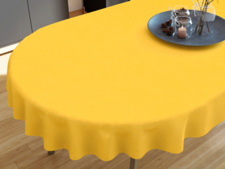 Față de masă decorativă  LONETA - galben închis - ovale