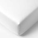 Cearceafuri de pat din bumbac cu elastic - alb