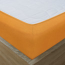 Cearceaf de pat impermeabil din frotir - portocaliu