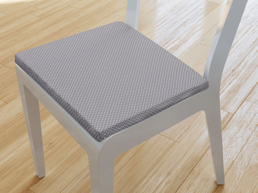 Pernă pentru scaun 38x38 cm - puncte mici pe gri