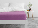 Cearceafuri de pat din terry cu elastic - lila