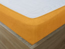 Cearceafuri de pat din terry cu elastic - caisă