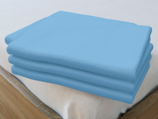 Cearceafuri de pat din bumbac - albastru