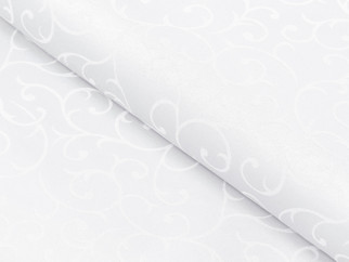 Țesătură decorativă cu strat teflonat - desen alb - lățime 160 cm
