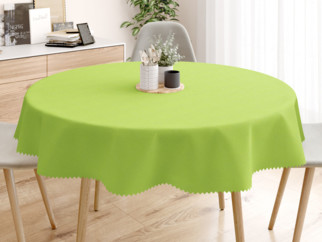Față de masă teflonată - model 099 verde - rotundă