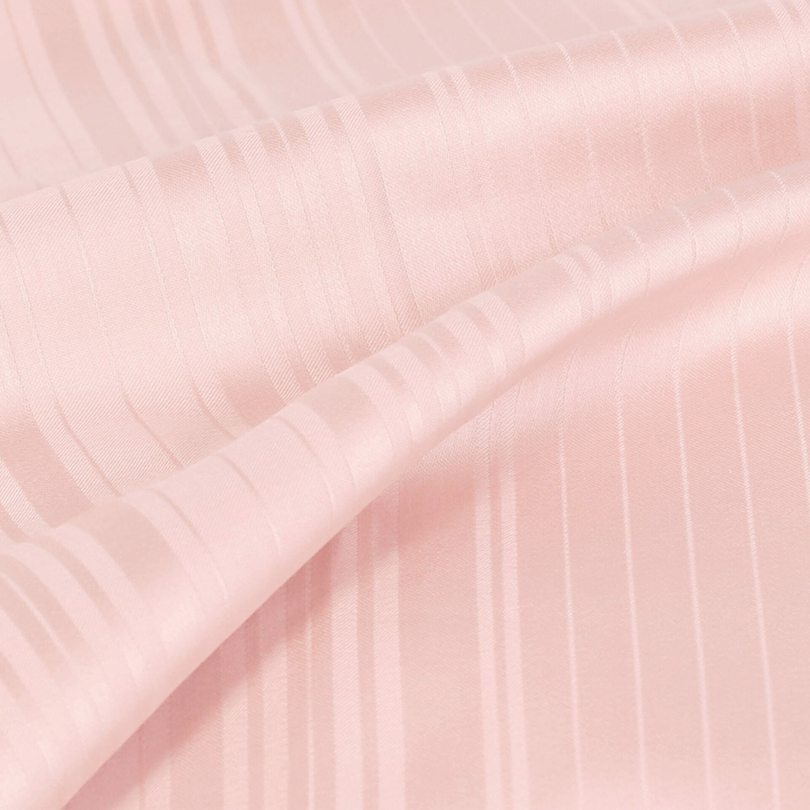 Lenjerie de pat Deluxe din damasc - roz cu dungi subțiri