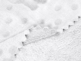 Pătură de calitate pentru bebeluși din microfibră - model 045 elefanți gri cu buline