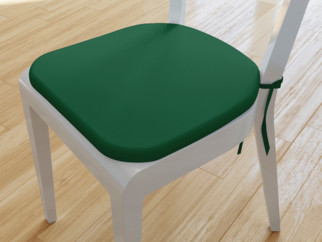 Pernă pentru scaun rotundă decorativă de crăciun 39x37cm - LONETA - UNI verde închis