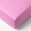 Cearceafuri de pat din bumbac cu elastic - roz