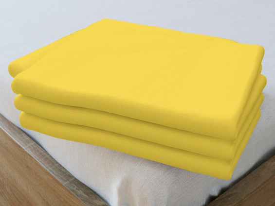 Cearceafuri de pat din bumbac - galben
