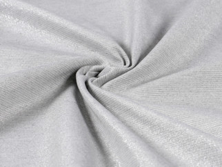 Țesătură decorativă de lux - model 490 - argintiu sclipicioasă - lățime 140 cm