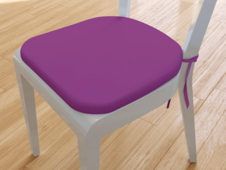 Pernă pentru scaun rotundă din bumbac 39x37cm - violet