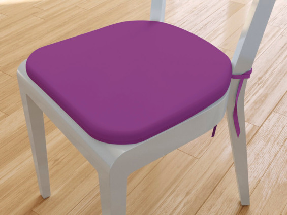 Pernă pentru scaun rotundă din bumbac 39x37cm - violet