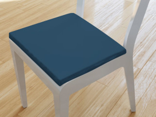 Pernă pentru scaun din bumbac 38x38 cm - albastru marin