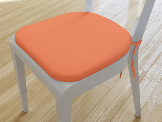 Pernă pentru scaun rotundă decorativă 39x37cm - LONETA - coral