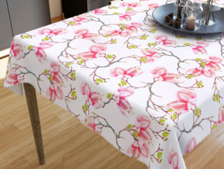 Față de masă teflonată - model 064 magnolii roz