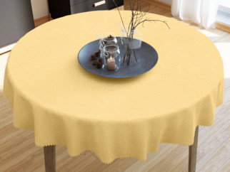 Față de masă teflonată - model 100 galben deschis - rotundă